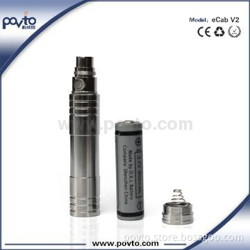 elctronic cigarette eCab v2, Variable voltage rate 3.6V/3.8V/4.2V